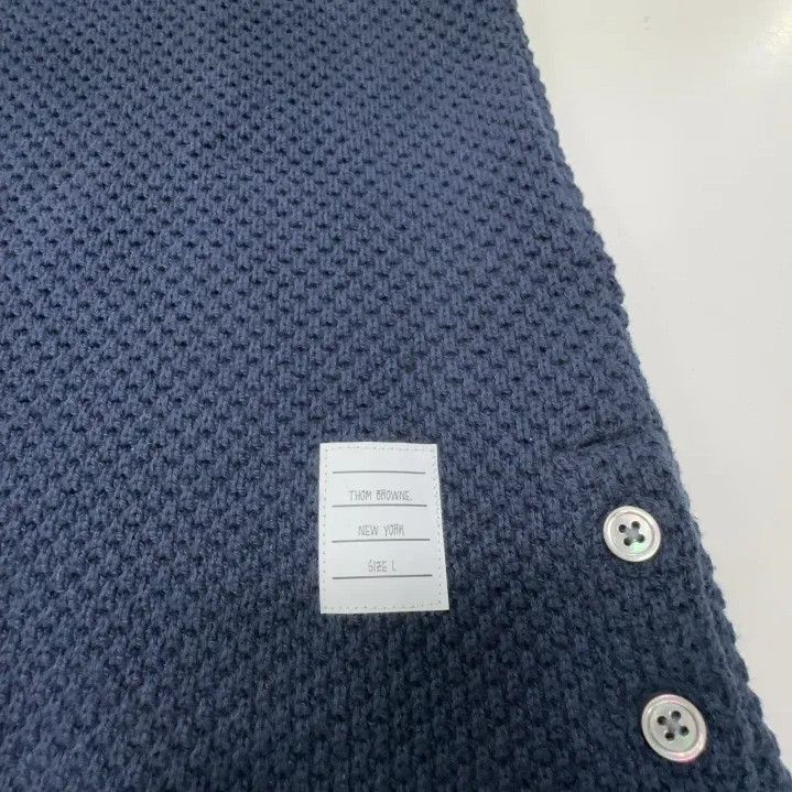 Thom Browne Thom Browne Casual Navy Short Sleeve Polo Shirt Size US S / EU 44-46 / 1 - 6 Thumbnail