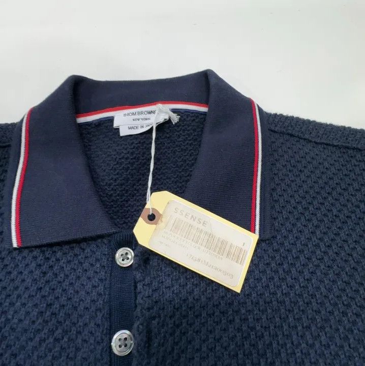 Thom Browne Thom Browne Casual Navy Short Sleeve Polo Shirt Size US S / EU 44-46 / 1 - 5 Thumbnail