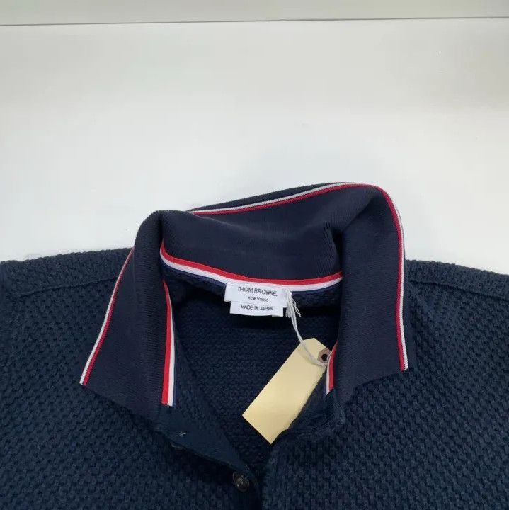 Thom Browne Thom Browne Casual Navy Short Sleeve Polo Shirt Size US S / EU 44-46 / 1 - 8 Thumbnail