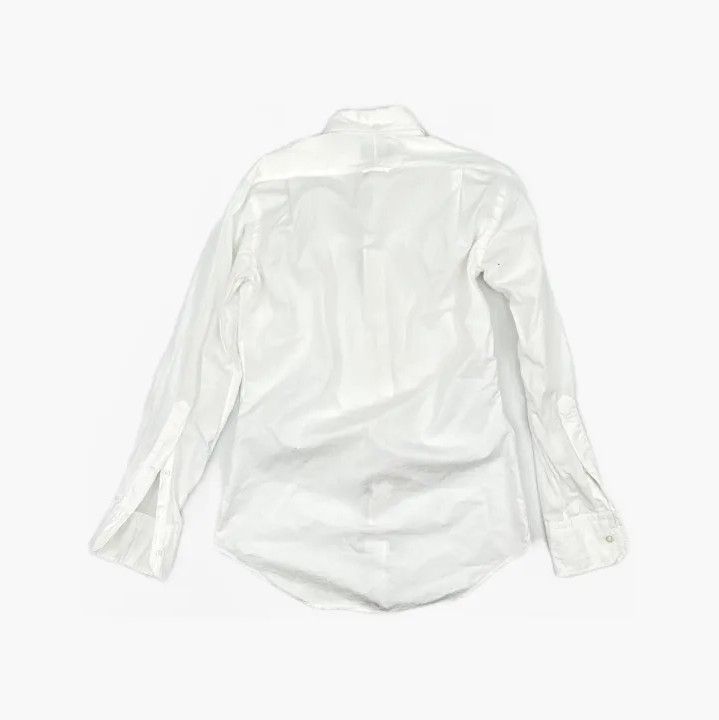 Thom Browne Thom Browne White Satin Long Sleeve Shirt Size US M / EU 48-50 / 2 - 3 Thumbnail