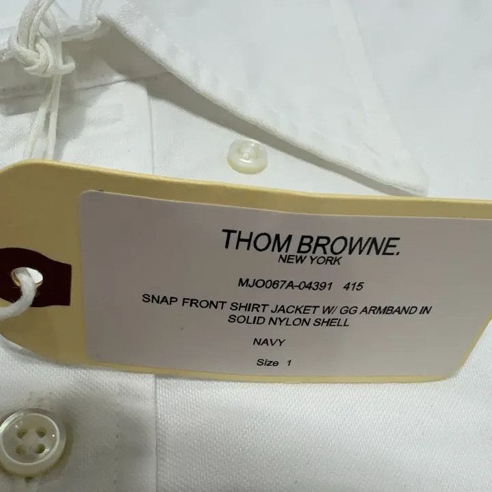 Thom Browne Thom Browne Classic Long Sleeve Shirt in White Size US S / EU 44-46 / 1 - 6 Thumbnail