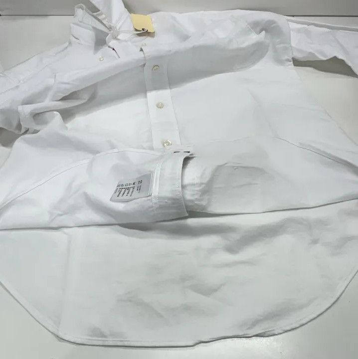 Thom Browne Thom Browne Classic Long Sleeve Shirt in White Size US S / EU 44-46 / 1 - 10 Thumbnail