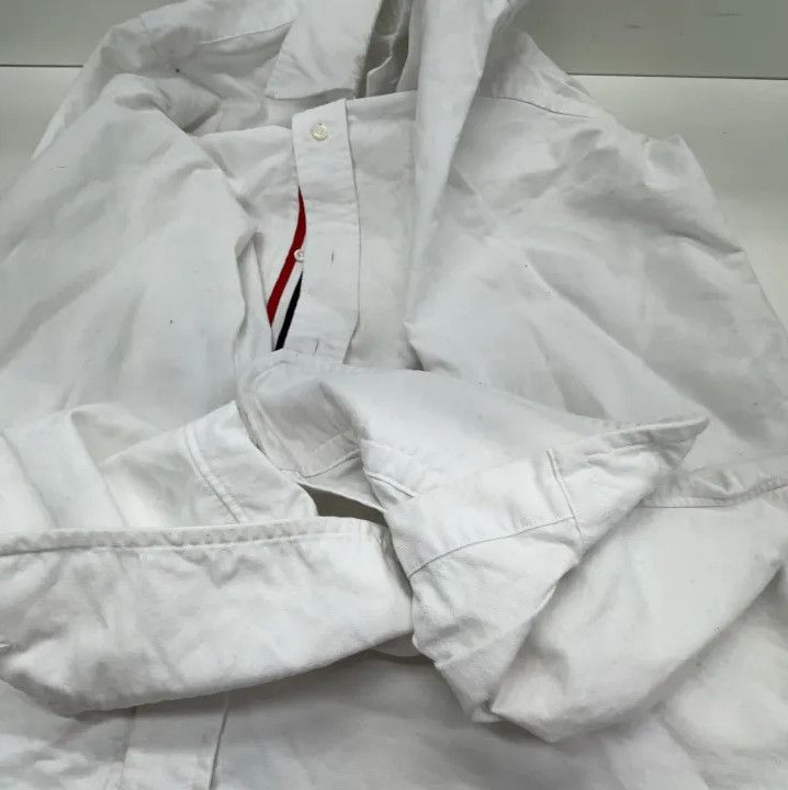 Thom Browne Thom Browne Classic White Long Sleeve Shirt Size US S / EU 44-46 / 1 - 8 Thumbnail