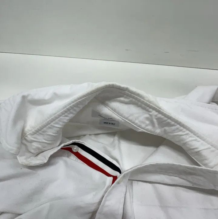 Thom Browne Thom Browne Classic White Long Sleeve Shirt Size US S / EU 44-46 / 1 - 6 Thumbnail
