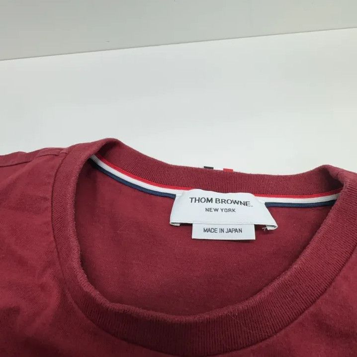 Thom Browne Thom Browne Red Long Sleeve T-shirt Size US L / EU 52-54 / 3 - 8 Thumbnail
