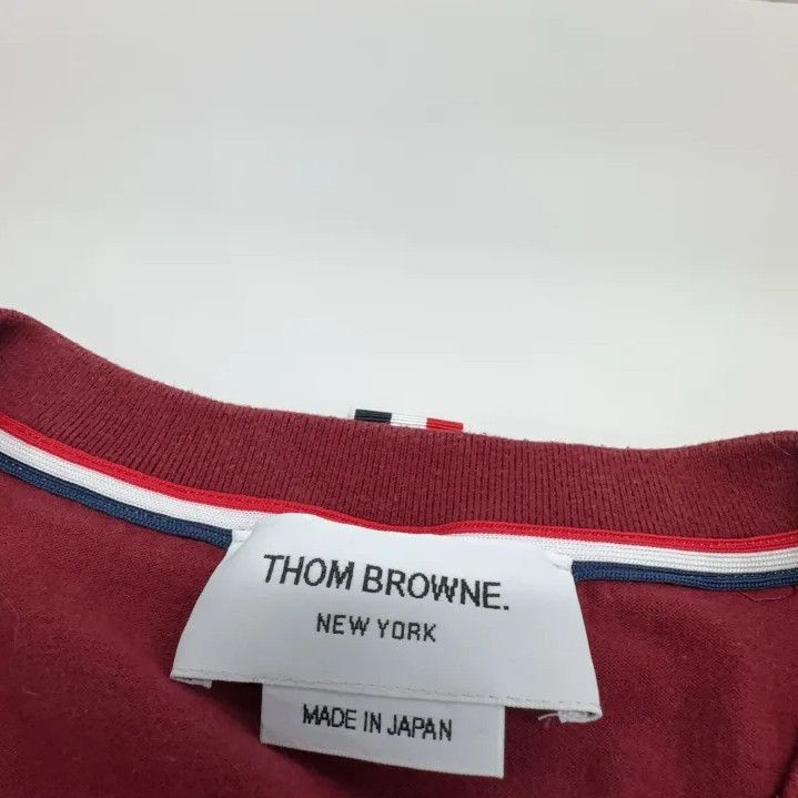 Thom Browne Thom Browne Red Long Sleeve T-shirt Size US L / EU 52-54 / 3 - 7 Thumbnail
