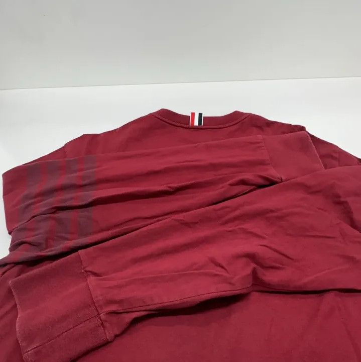Thom Browne Thom Browne Red Long Sleeve T-shirt Size US L / EU 52-54 / 3 - 14 Thumbnail