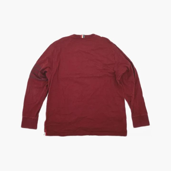 Thom Browne Thom Browne Red Long Sleeve T-shirt Size US L / EU 52-54 / 3 - 3 Thumbnail