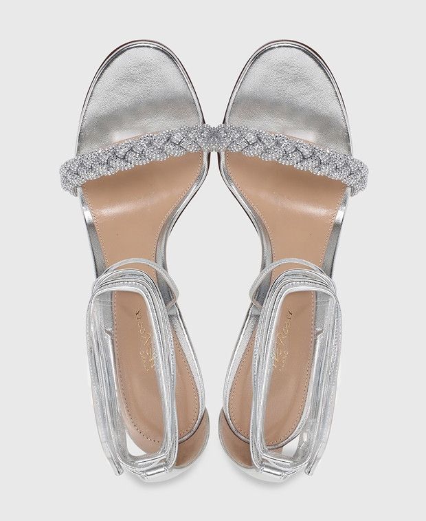 Gianvito Rossi Crystal leomi Heeled sandals Size US 6 / IT 36 - 3 Thumbnail