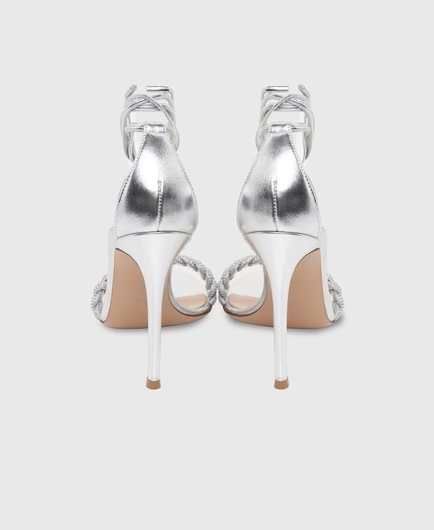 Gianvito Rossi Crystal leomi Heeled sandals Size US 8.5 / IT 38.5 - 2 Thumbnail