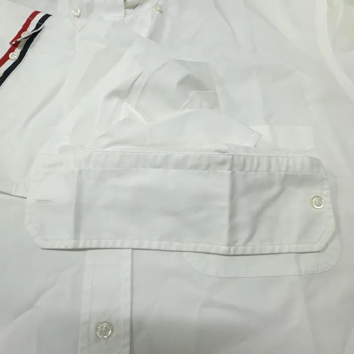 Thom Browne Thom Browne Classic Stripe Long Sleeve Shirt Size US L / EU 52-54 / 3 - 10 Thumbnail