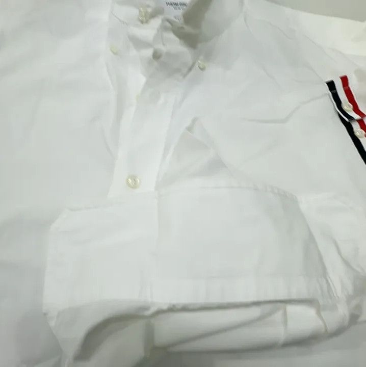 Thom Browne Thom Browne Classic Stripe Long Sleeve Shirt Size US L / EU 52-54 / 3 - 13 Thumbnail