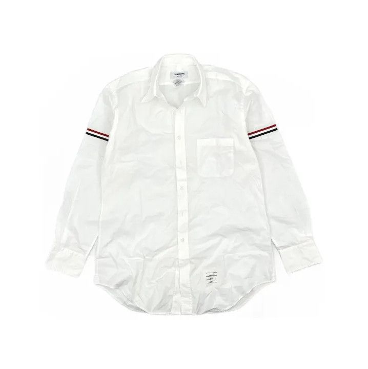Thom Browne Thom Browne Classic Stripe Long Sleeve Shirt Size US L / EU 52-54 / 3 - 2 Thumbnail