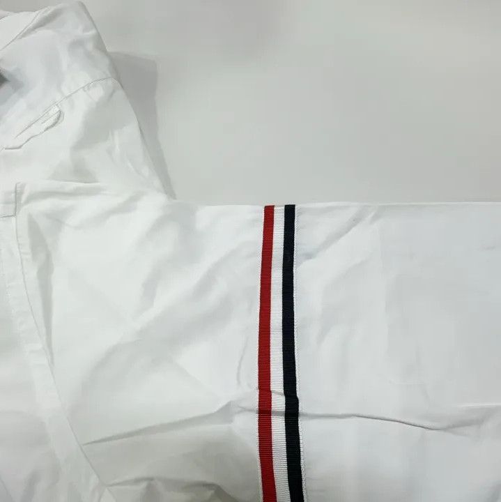 Thom Browne Thom Browne Classic Stripe Long Sleeve Shirt Size US L / EU 52-54 / 3 - 8 Thumbnail