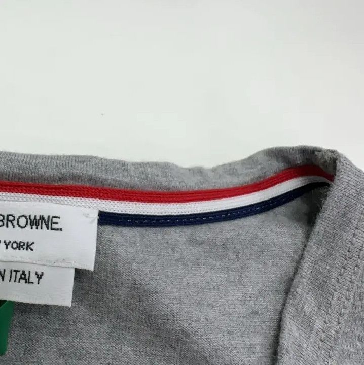 Thom Browne Thom Browne Grey Short Sleeve T-Shirt Size US S / EU 44-46 / 1 - 12 Thumbnail