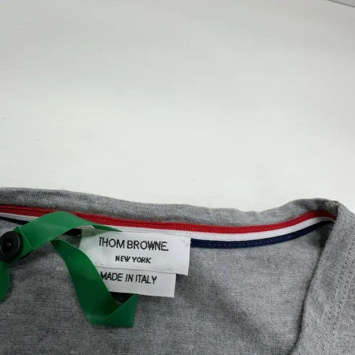 Thom Browne Thom Browne Grey Short Sleeve T-Shirt Size US S / EU 44-46 / 1 - 9 Thumbnail