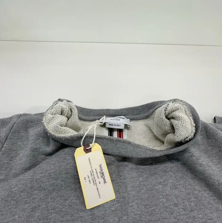 Thom Browne Thom Browne Gray Crewneck Sweatshirt for Men Size US M / EU 48-50 / 2 - 7 Thumbnail