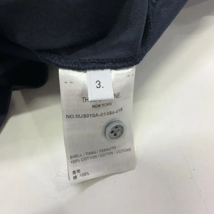 Thom Browne Thom Browne Navy Blue Tricolour Accent T-Shirt Size US M / EU 48-50 / 2 - 6 Thumbnail