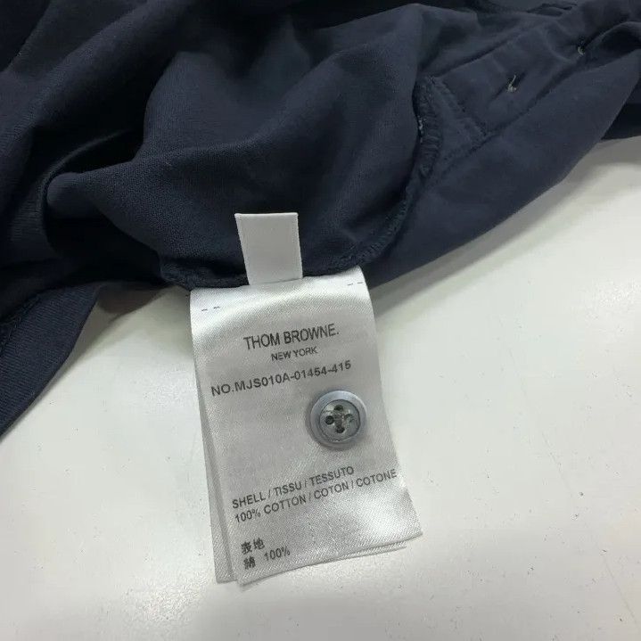 Thom Browne Thom Browne Navy Blue Tricolour Accent T-Shirt Size US M / EU 48-50 / 2 - 7 Thumbnail
