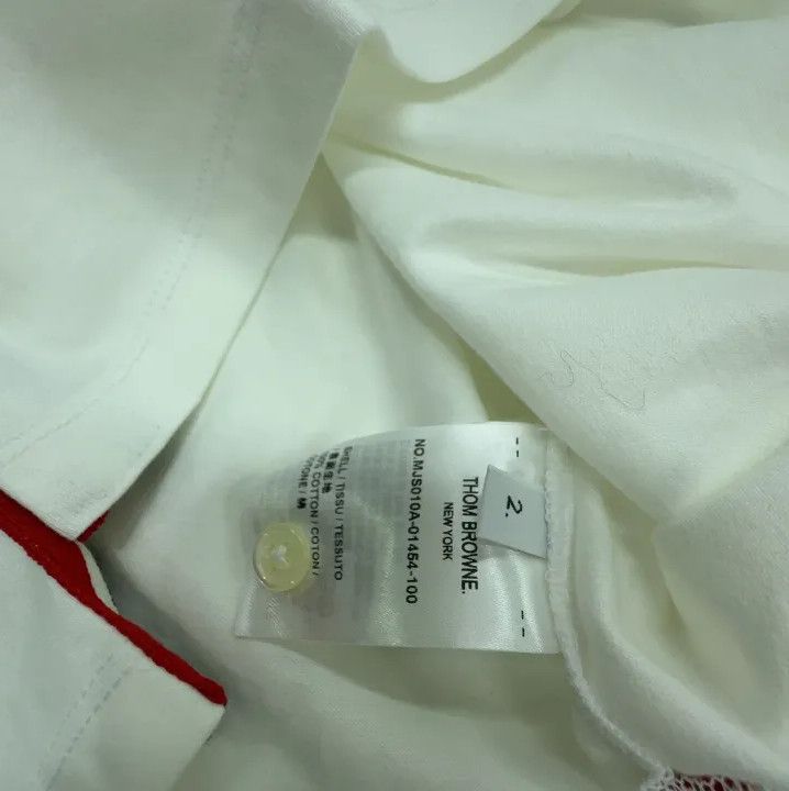Thom Browne Thom Browne White Short Sleeve T-Shirt Size US S / EU 44-46 / 1 - 4 Thumbnail