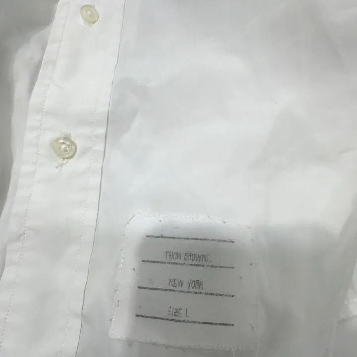 Thom Browne Thom Browne Striped Long Sleeve Shirt for Men Size US S / EU 44-46 / 1 - 4 Thumbnail
