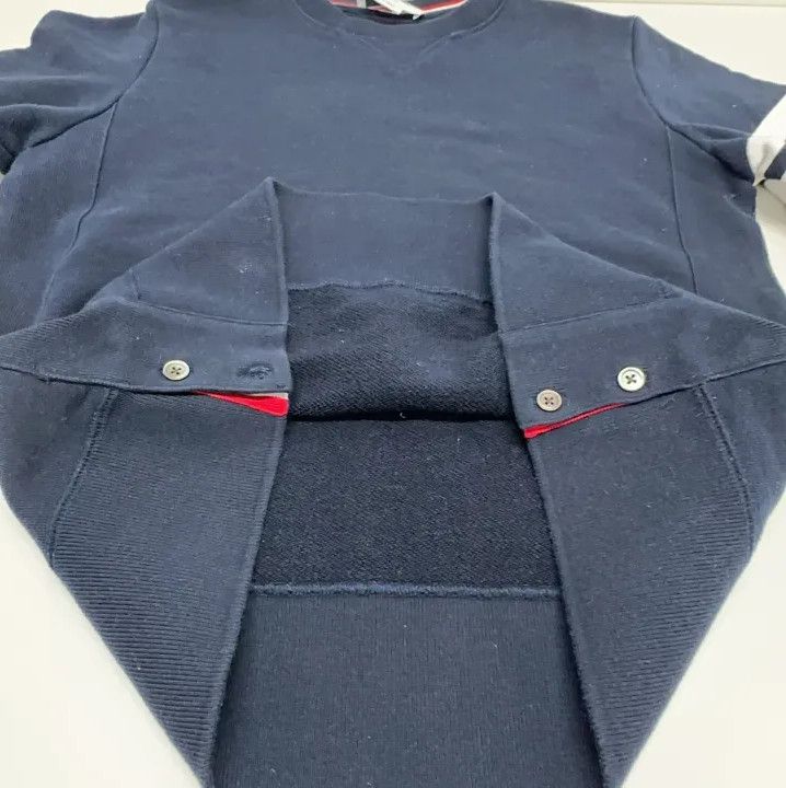 Thom Browne Thom Browne Classic Navy Striped Crewneck Sweatshirt Size US S / EU 44-46 / 1 - 9 Thumbnail
