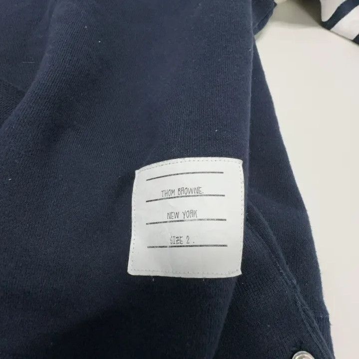 Thom Browne Thom Browne Classic Navy Striped Crewneck Sweatshirt Size US S / EU 44-46 / 1 - 4 Thumbnail
