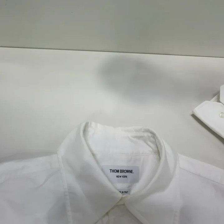 Thom Browne Thom Browne Classic White Button-Up Shirt Size US M / EU 48-50 / 2 - 8 Thumbnail