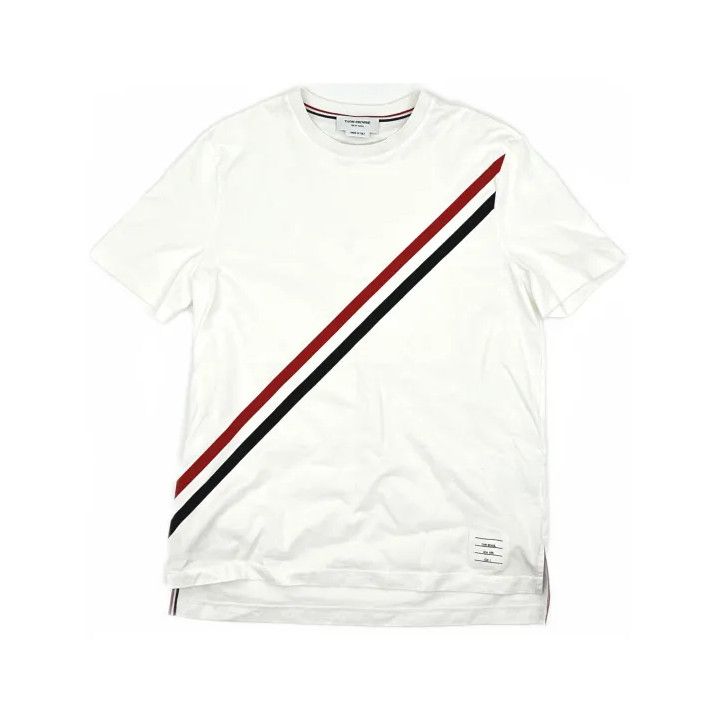 Thom Browne Thom Browne SS21 Colorful Stripe Cotton Tee Size US S / EU 44-46 / 1 - 2 Thumbnail
