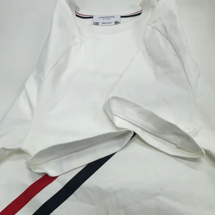 Thom Browne Thom Browne SS21 Colorful Stripe Cotton Tee Size US S / EU 44-46 / 1 - 9 Thumbnail