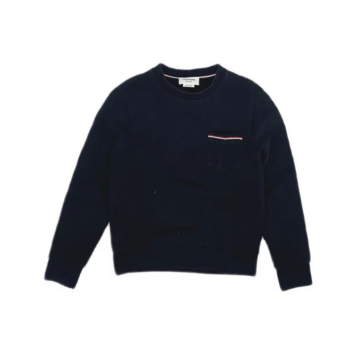 Thom Browne Thom Browne Striped Cotton Pullover Sweatshirt Size US S / EU 44-46 / 1 - 2 Thumbnail