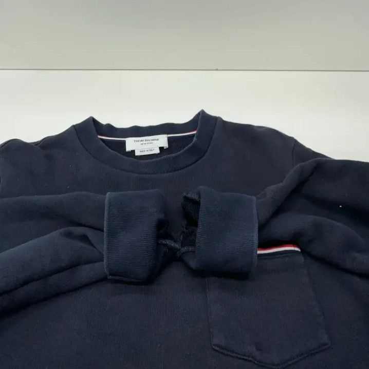 Thom Browne Thom Browne Striped Cotton Pullover Sweatshirt Size US S / EU 44-46 / 1 - 11 Thumbnail