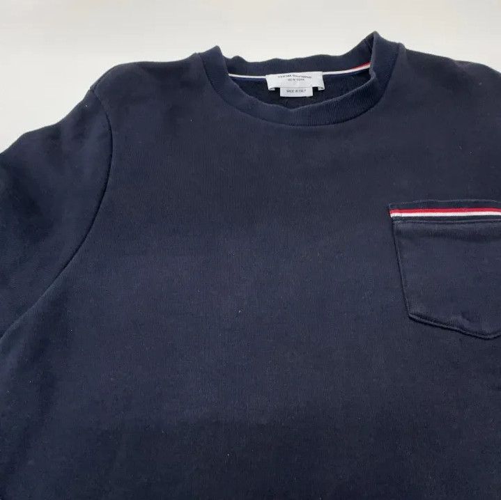 Thom Browne Thom Browne Striped Cotton Pullover Sweatshirt Size US S / EU 44-46 / 1 - 9 Thumbnail