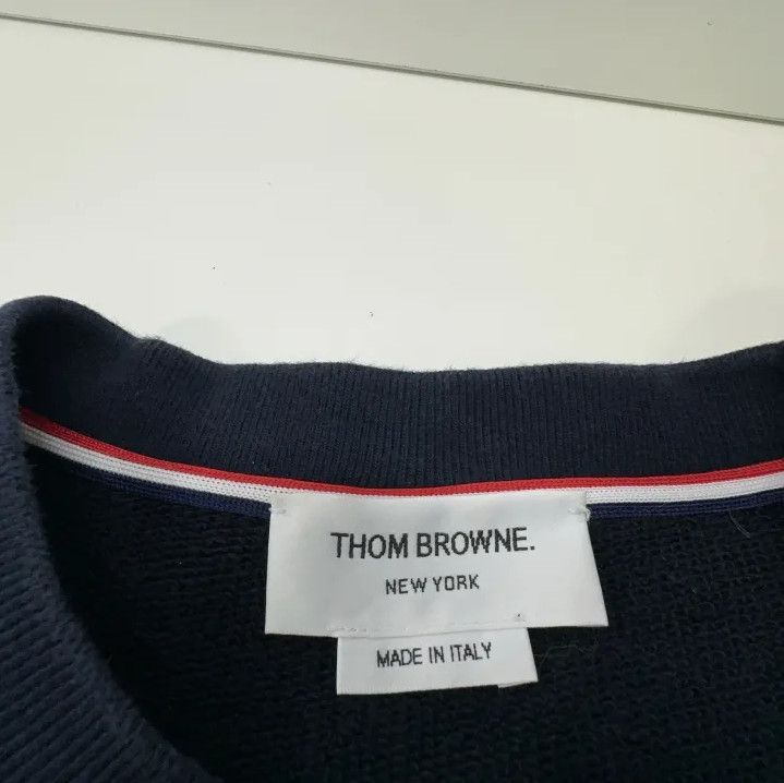 Thom Browne Thom Browne Striped Cotton Pullover Sweatshirt Size US S / EU 44-46 / 1 - 6 Thumbnail