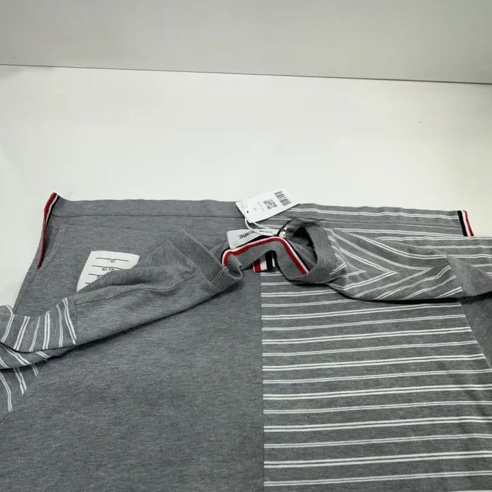 Thom Browne Thom Browne SS22 Grey Striped Short Sleeve T-Shirt Size US S / EU 44-46 / 1 - 13 Thumbnail