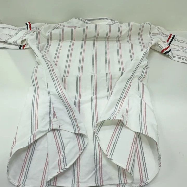 Thom Browne Thom Browne Striped Long Sleeve Shirt in White Size US M / EU 48-50 / 2 - 14 Thumbnail
