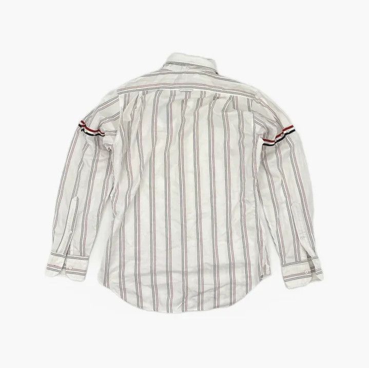 Thom Browne Thom Browne Striped Long Sleeve Shirt in White Size US M / EU 48-50 / 2 - 3 Thumbnail