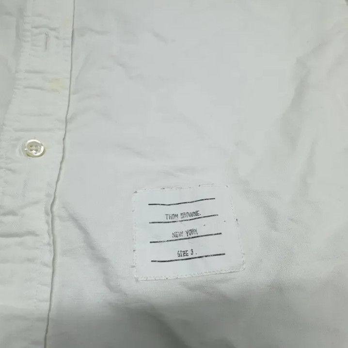 Thom Browne Thom Browne Classic White Long Sleeve Shirt Size US M / EU 48-50 / 2 - 5 Thumbnail