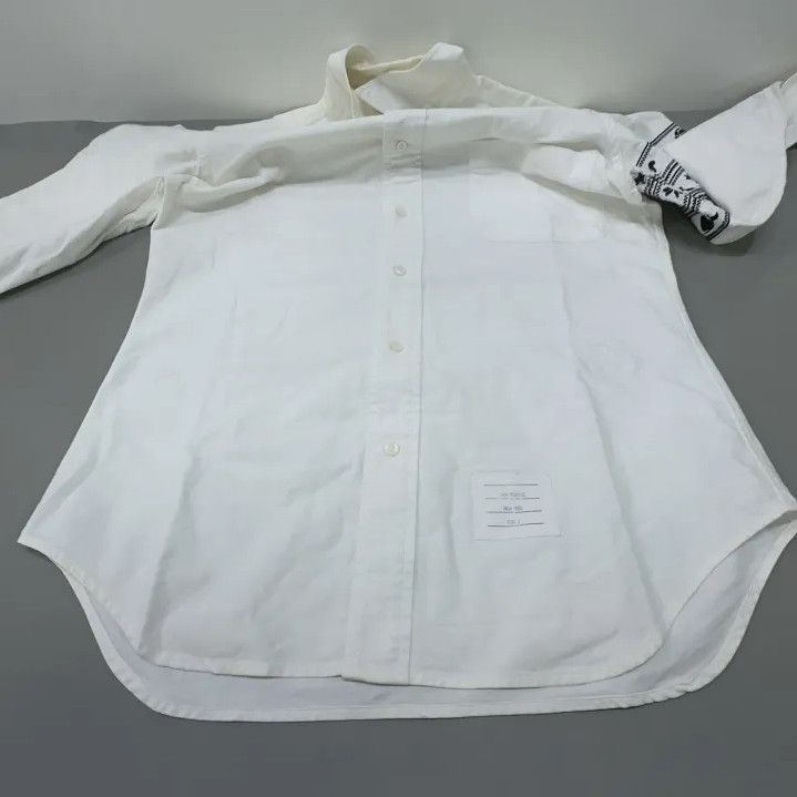Thom Browne Thom Browne White Whale Embroidery Shirt Size US M / EU 48-50 / 2 - 12 Thumbnail