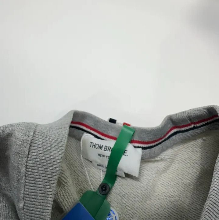 Thom Browne Thom Browne Classic Gray Sweatshirt with Stripe Detail Size US M / EU 48-50 / 2 - 6 Thumbnail
