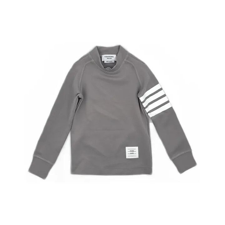 Thom Browne Thom Browne Gray Long Sleeve Kids Sweatshirt Size US M / EU 48-50 / 2 - 2 Thumbnail
