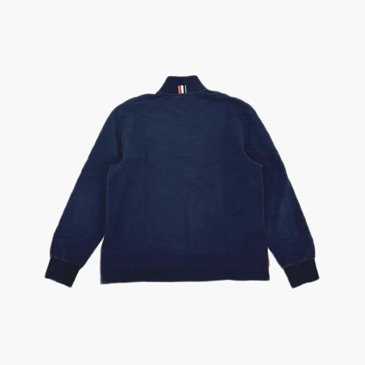 Thom Browne Thom Browne Blue Striped Half-Zip Sweatshirt Size US XXS / EU 40 - 3 Thumbnail
