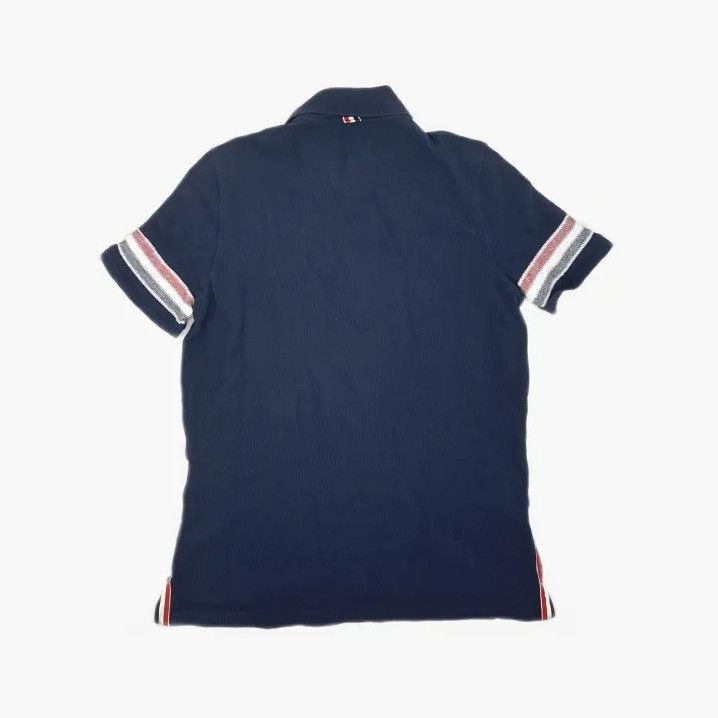 Thom Browne Thom Browne Color-Blocked Stripe Polo Shirt Size US L / EU 52-54 / 3 - 3 Thumbnail