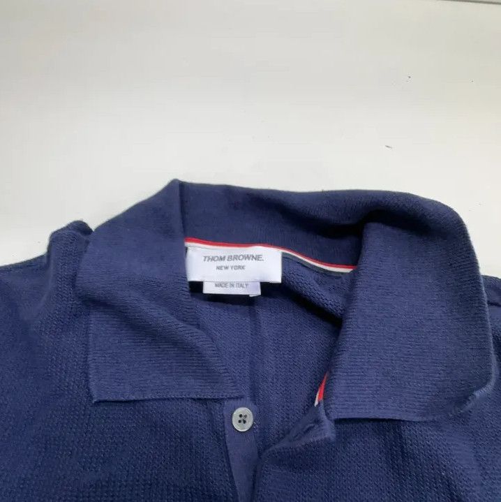 Thom Browne Thom Browne Color-Blocked Stripe Polo Shirt Size US L / EU 52-54 / 3 - 6 Thumbnail