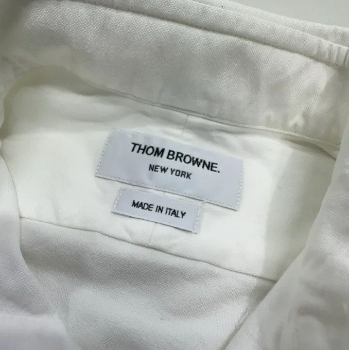 Thom Browne Thom Browne Sleeveless Oxford Shirt for Men Size US S / EU 44-46 / 1 - 7 Thumbnail