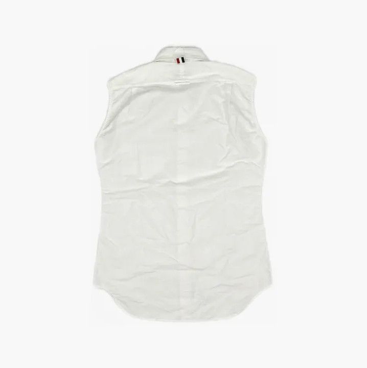 Thom Browne Thom Browne Sleeveless Oxford Shirt for Men Size US S / EU 44-46 / 1 - 3 Thumbnail
