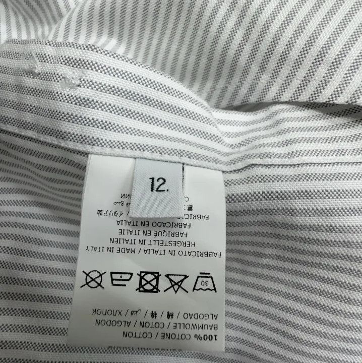 Thom Browne Thom Browne Kids Long Sleeve Striped Shirt Size US L / EU 52-54 / 3 - 5 Thumbnail