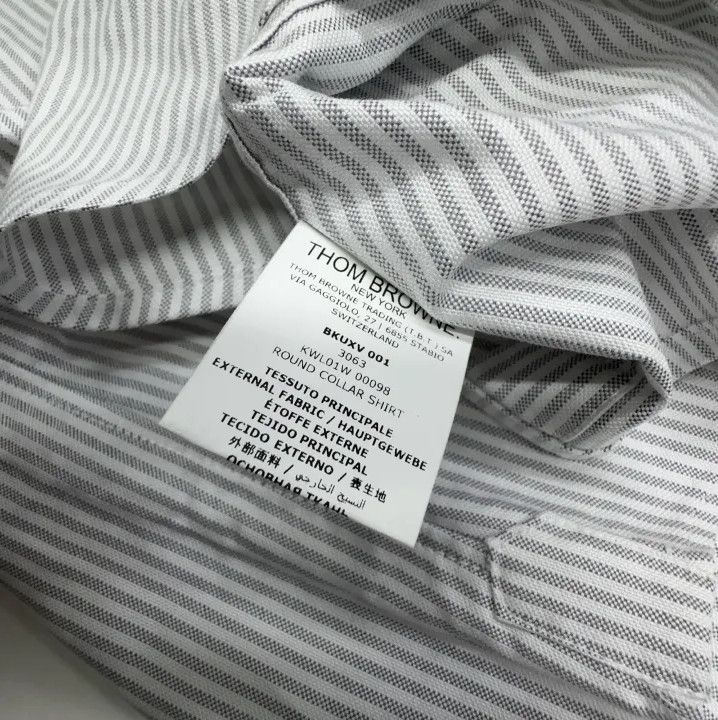 Thom Browne Thom Browne Kids Long Sleeve Striped Shirt Size US L / EU 52-54 / 3 - 6 Thumbnail