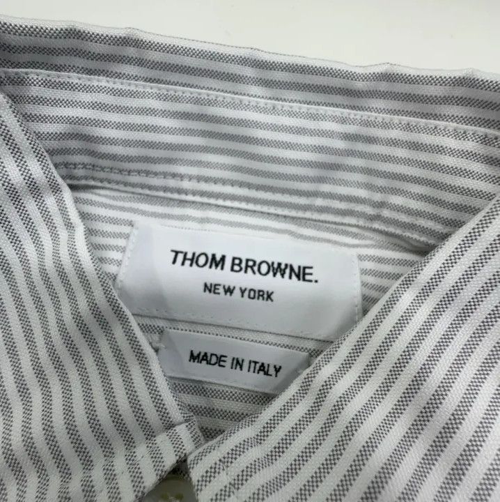 Thom Browne Thom Browne Kids Long Sleeve Striped Shirt Size US L / EU 52-54 / 3 - 4 Thumbnail