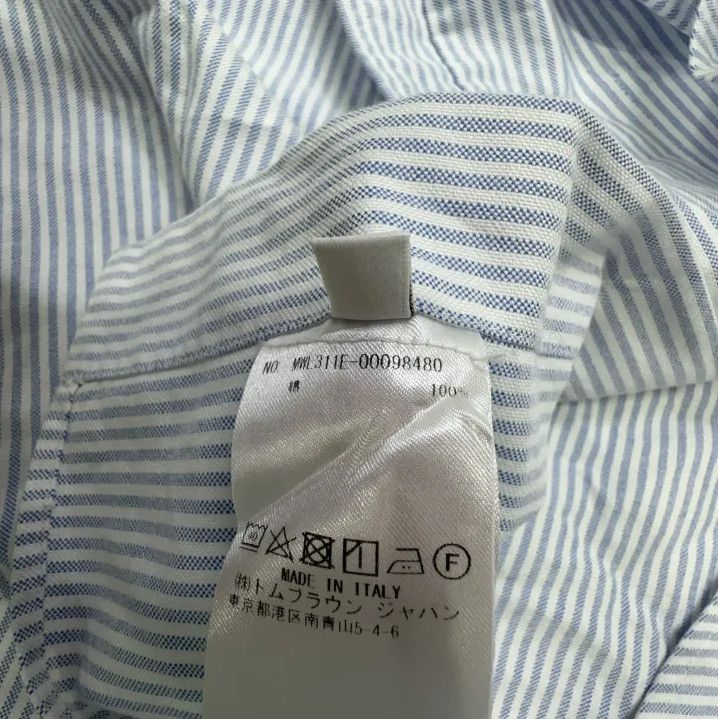 Thom Browne Thom Browne Striped Oxford Long Sleeve Shirt Size US S / EU 44-46 / 1 - 7 Thumbnail
